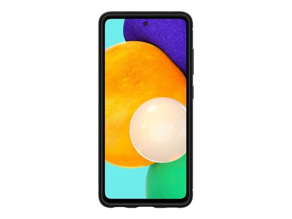 Spigen Rugged Armor - Baksidesskydd för mobiltelefon - termoplastisk polyuretan (TPU) - mattsvart - för Samsung Galaxy A52, A52 5G