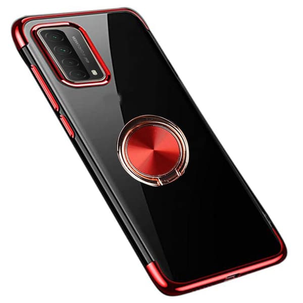 Huawei P Smart 2021 - Stilsäkert Praktiskt Skal med Ringhållare