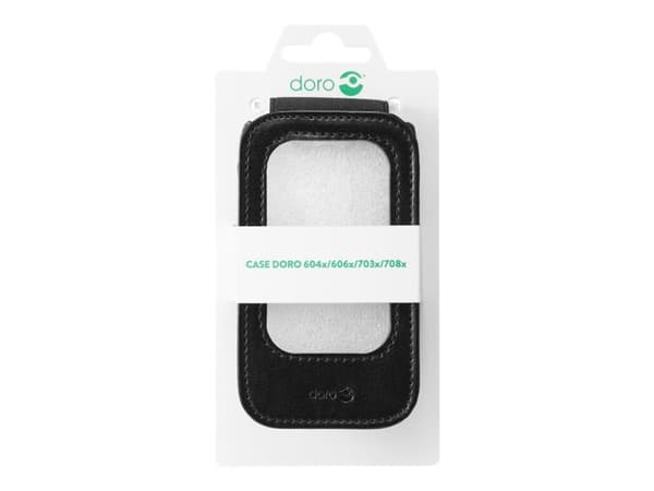 Doro Case - Baksidesskydd för mobiltelefon - svart - för DORO 6040, 6041, 6060, 7030, 7031