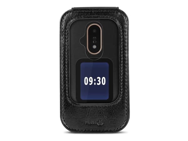 Doro Case - Baksidesskydd för mobiltelefon - svart - för DORO 6040, 6041, 6060, 7030, 7031