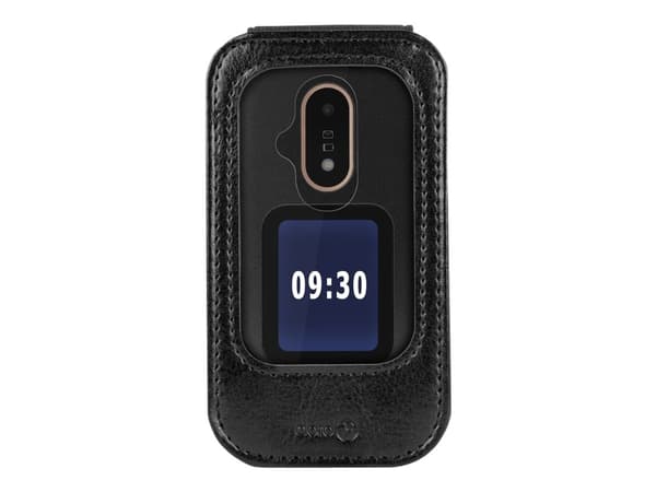 Doro Case - Baksidesskydd för mobiltelefon - svart - för DORO 6040, 6041, 6060, 7030, 7031