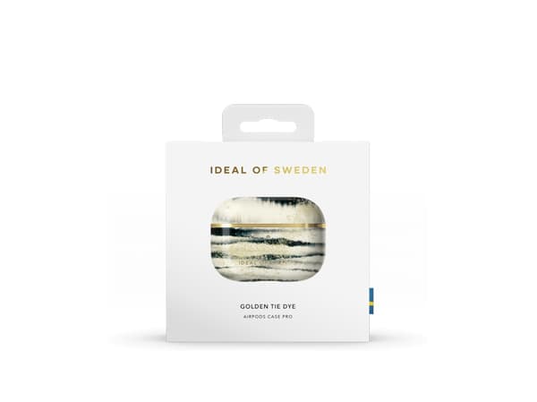 IDEAL OF SWEDEN Printed Case S/S 21 - Fodral för trådlösa hörlurar - plast - guld - tie-dye - för Apple AirPods Pro