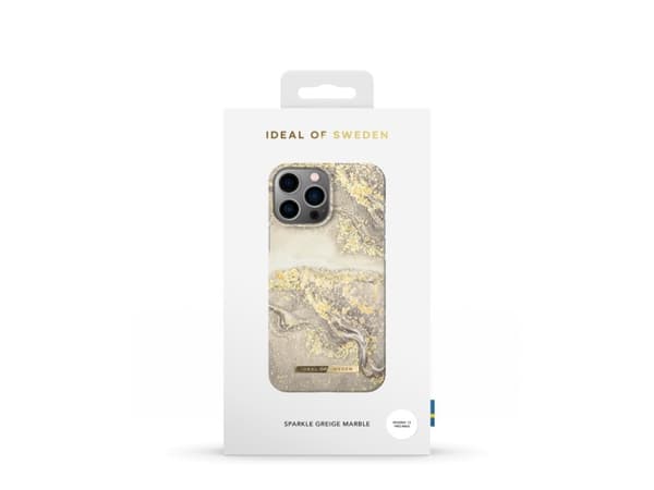 IDEAL OF SWEDEN - Baksidedeksel for mobiltelefon - plastikk - sparkle greige-marmor - for Apple iPhone 13 Pro Max
