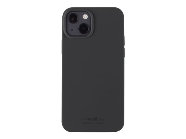 Holdit - Baksidesskydd för mobiltelefon - silikon - svart - Svensk design - för Apple iPhone 13