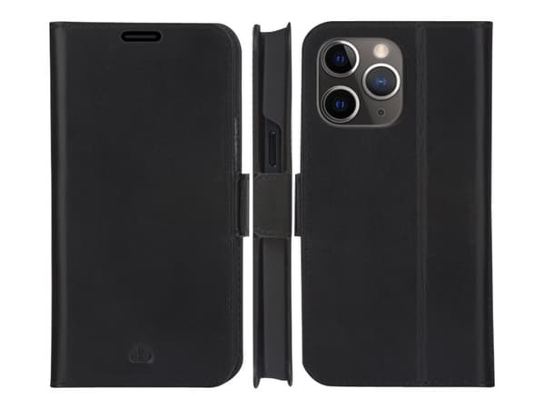 dbramante1928 Copenhagen Slim - Vikbart fodral för mobiltelefon - narvat läder - svart - för Apple iPhone 13 Pro Max