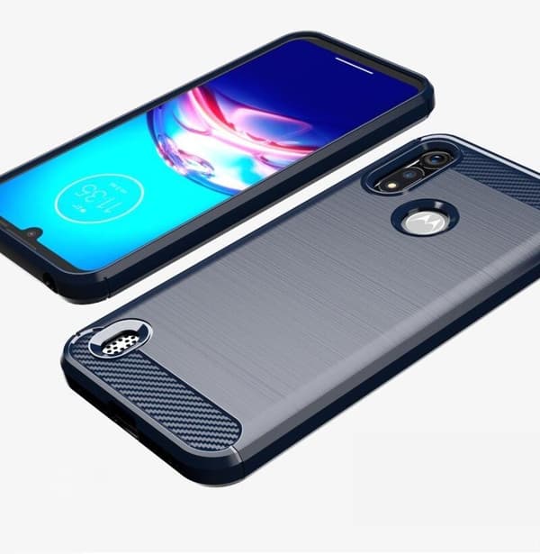 SKALO Moto E6i Armor Carbon Stødsikker TPU-cover