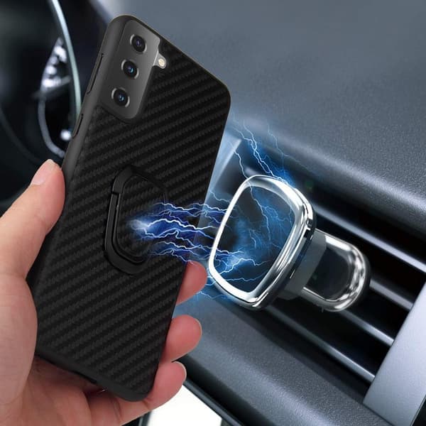 Samsung Galaxy S21+ (S21 Plus) skal med Finger Ring + magnet