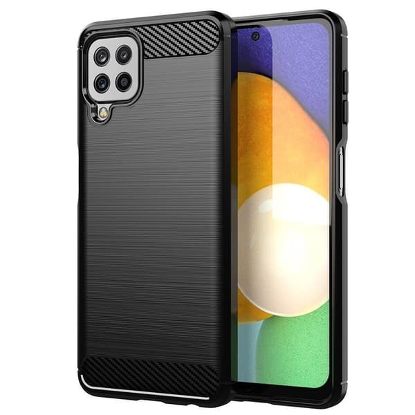 SKALO Samsung A22 4G Armor Carbon Stöttåligt TPU-skal