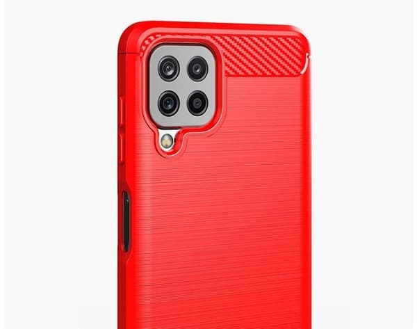SKALO Samsung A22 4G Armor Carbon Stöttåligt TPU-skal