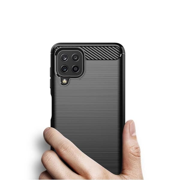 SKALO Samsung A22 4G Armor Carbon Stöttåligt TPU-skal