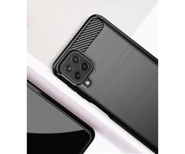 SKALO Samsung A22 4G Armor Carbon Stöttåligt TPU-skal