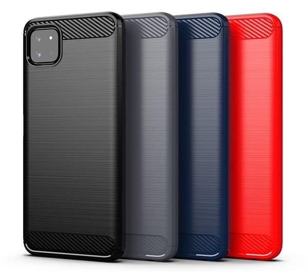 SKALO Samsung A22 5G Armor Carbon Iskunkestävä TPU suojakuori