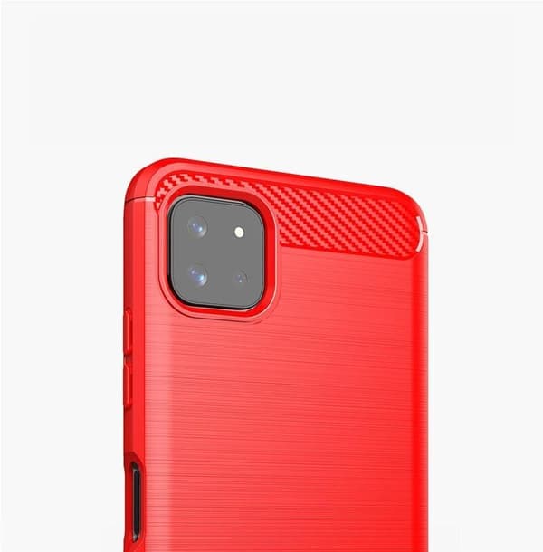 SKALO Samsung A22 5G Armor Carbon Iskunkestävä TPU suojakuori