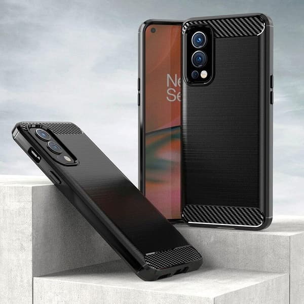 SKALO OnePlus Nord 2 Armor Carbon Stöttåligt TPU-skal