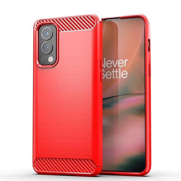 SKALO OnePlus Nord 2 Armor Carbon Stöttåligt TPU-skal