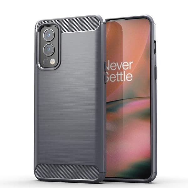 SKALO OnePlus Nord 2 Armor Carbon Stöttåligt TPU-skal