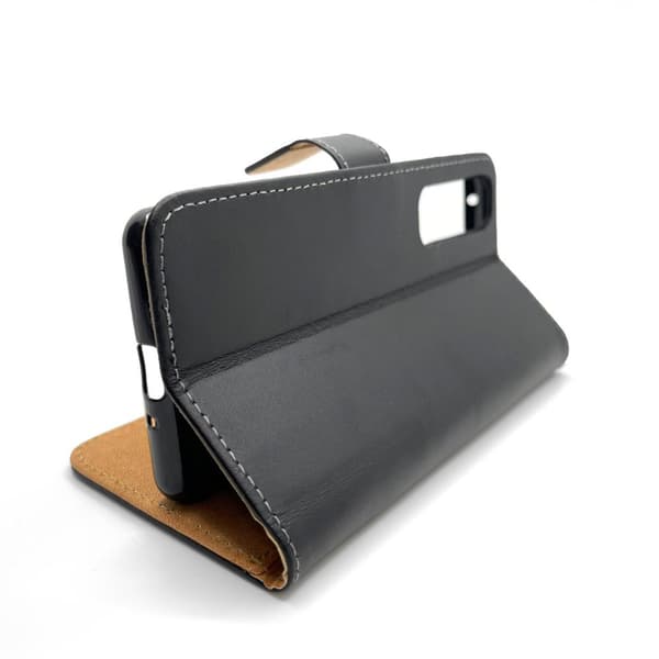 SKALO Sony Xperia 1 III Flip Cover m. Pung i Ægte Læder