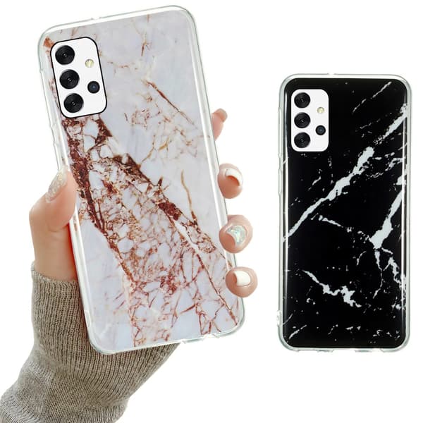 Pukeutukaa Samsung Galaxy A32 5G Marmori-Koteloon! White
