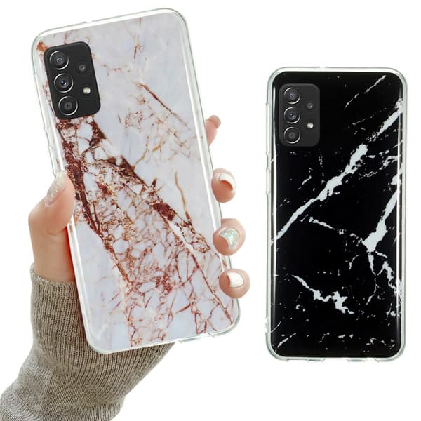 Samsung Galaxy A52/A52 5G - Cover / Beskyttelse Marble Black