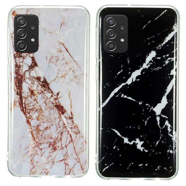 Samsung Galaxy A52/A52 5G - Cover / Beskyttelse Marble White