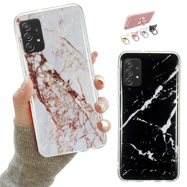 Samsung Galaxy A52/A52 5G - Kuori / Suoja Marble White