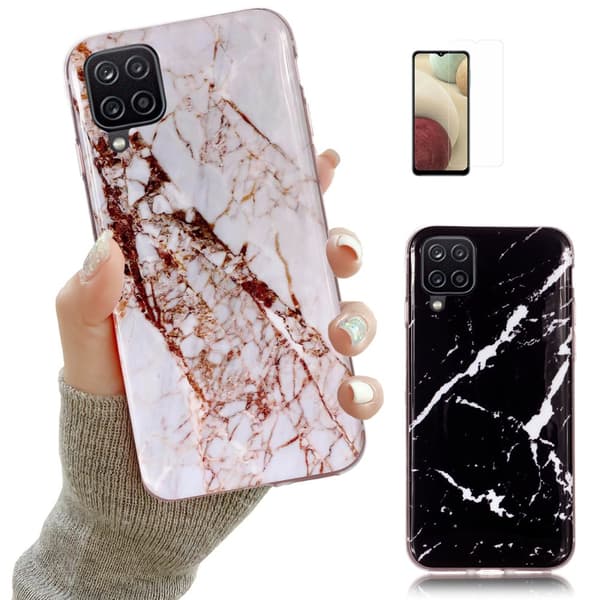 Päivitä Samsung Galaxy A12/A12 5G - Marmorikotelolla! White