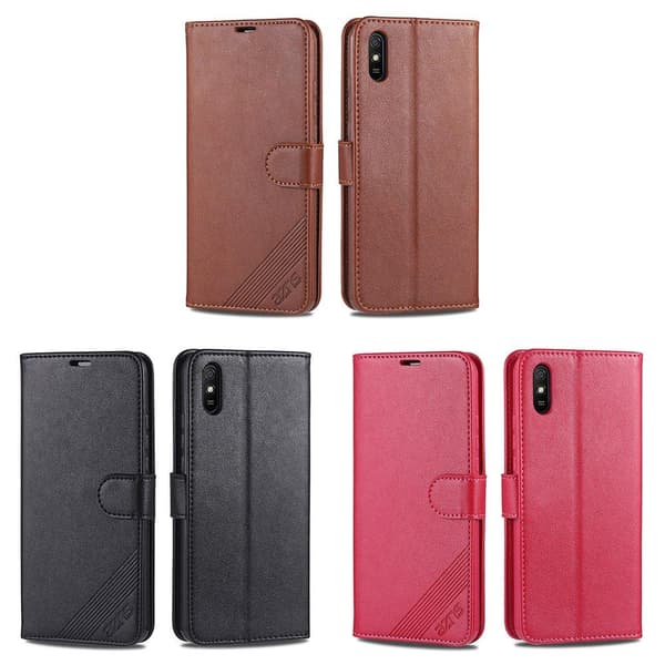 Smidigt Slittåligt Plånboksfodral - Xiaomi Redmi 9AT Röd Röd