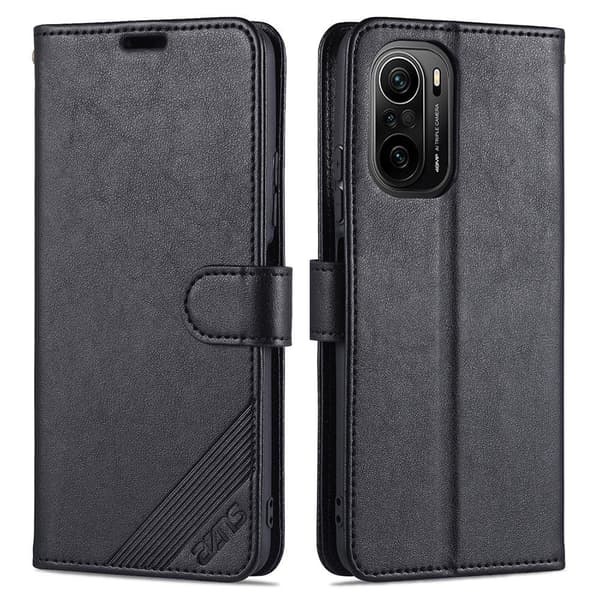 Xiaomi Mi 11i 5G - Effektfullt Praktiskt Plånboksfodral Svart Svart