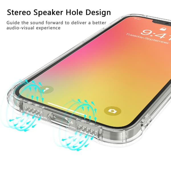 Stöttåligt TPU Skal iPhone 13 Transparent