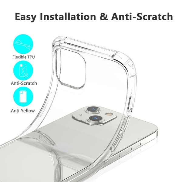 Stöttåligt TPU Skal iPhone 13 Transparent