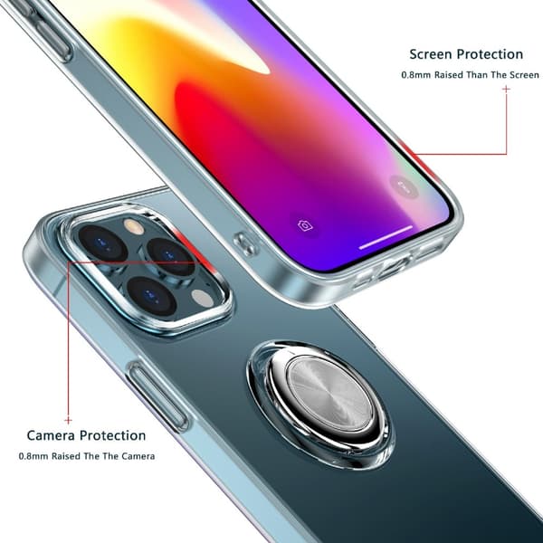 Skal Med Ringhållare iPhone 13 Pro Transparent