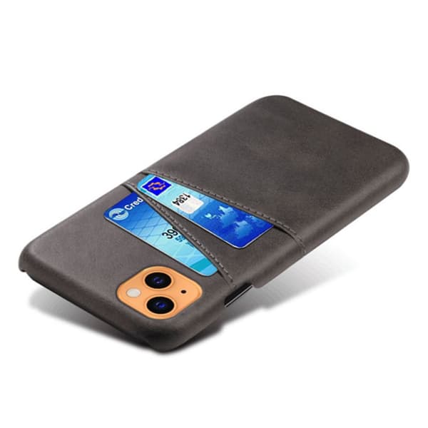 Läderskal Med Kortfack iPhone 13 Mini Svart