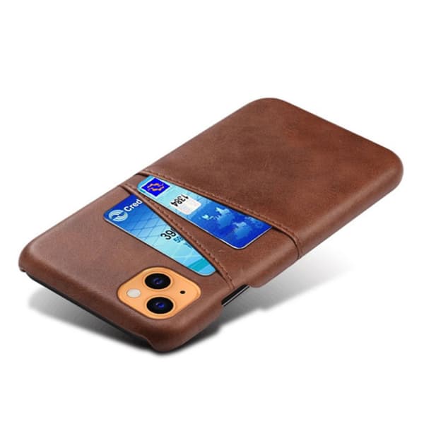 Läderskal Med Kortfack iPhone 13 Mini Brun
