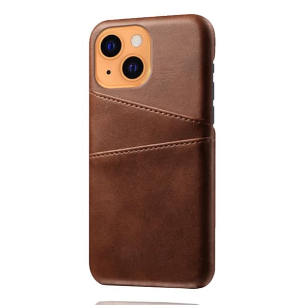 Läderskal Med Kortfack iPhone 13 Mini Brun