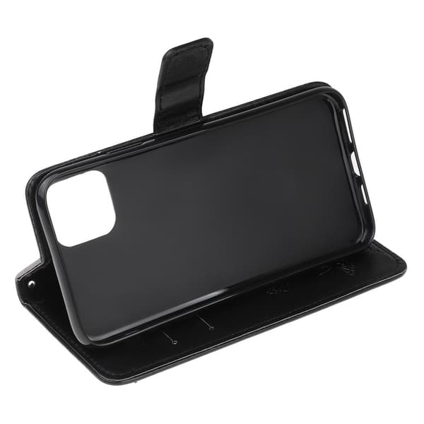 Läderfodral Fjärilar iPhone 13 Pro Svart