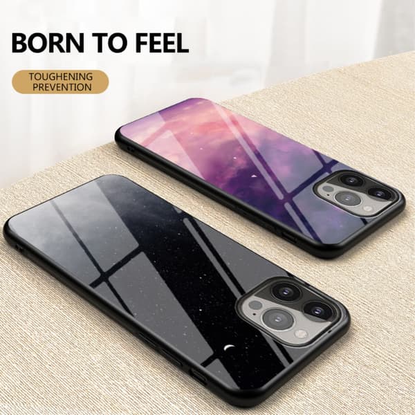 Skal Härdat Glas iPhone 13 Pro Max Starry Crescent Moon