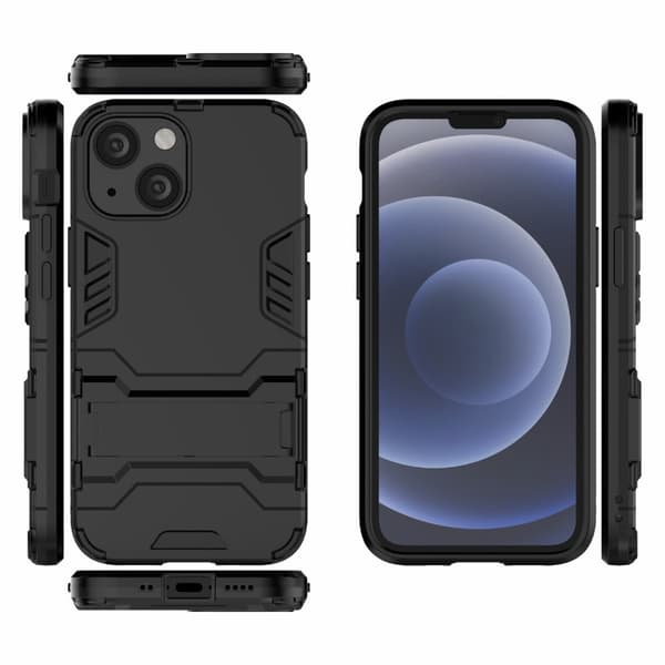 Kickstand Skal iPhone 13 Mini Svart