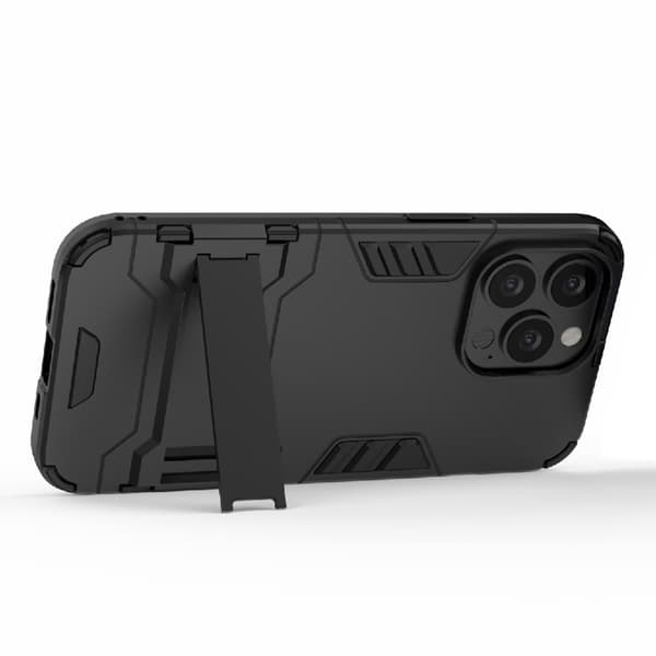 Kickstand Skal iPhone 13 Pro Svart