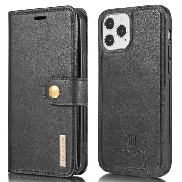 DG.MING 2-in-1 Magnet Wallet iPhone 13 Black