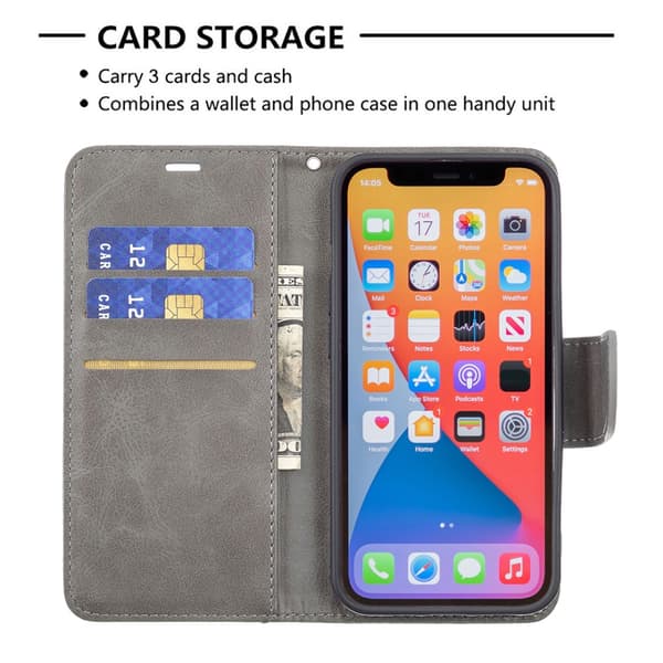 iPhone 13/13 Pro Mobilväska Grå