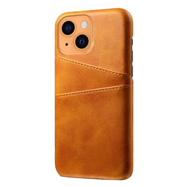 Läderskal Med Kortfack iPhone 13 Mini Cognac