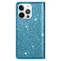 Miniatyrbild 7 av 7: Glitter Plånboksfodral iPhone 13 Pro Max Blå