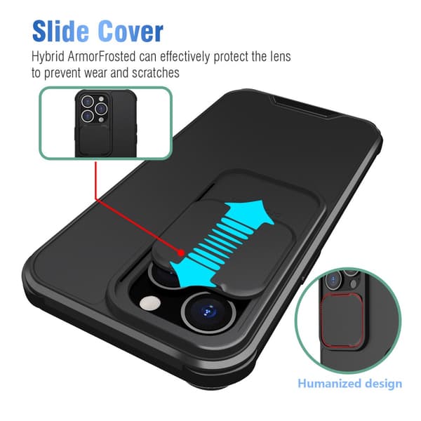 iPhone 13 Pro Max Skal Kameraskydd Svart