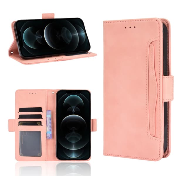 Multi Slot Plånboksfodral iPhone 13 Pro Max Rosa