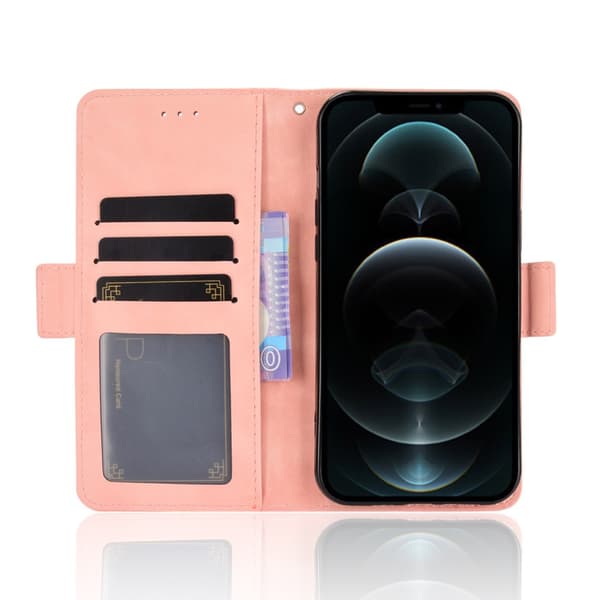 Multi Slot Plånboksfodral iPhone 13 Mini Rosa