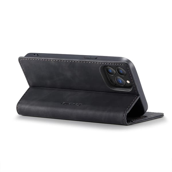 CaseMe Slim Plånboksfodral iPhone 13 Pro Max Svart