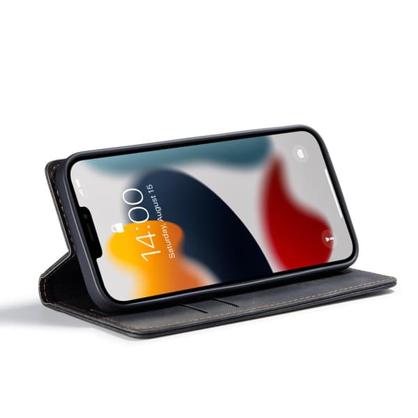 CaseMe Slim Plånboksfodral iPhone 13 Pro Max Svart