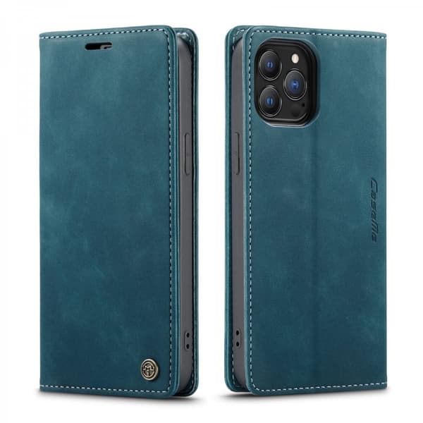 CaseMe Slim Plånboksfodral iPhone 13 Pro Max Blå