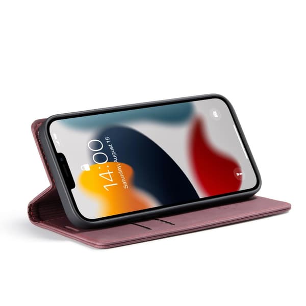 CaseMe Slim Plånboksfodral iPhone 13 Pro Max Röd