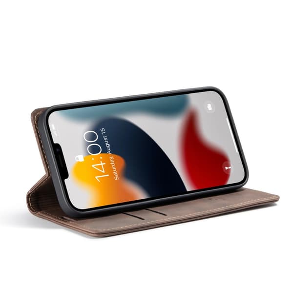 CaseMe Slim Plånboksfodral iPhone 13 Pro Max Brun